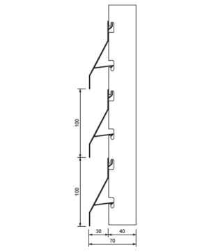 SOPORTE METÁLICO QUIEBRAVISTA
