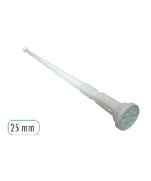 Tubo Barra Baño Extensible 25Mm Blca